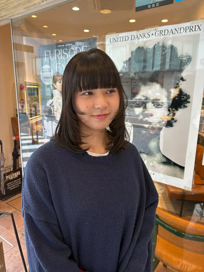 ミディアム カット 🪐海外hair/パ ーマ/暖色/ミミ🌼のヘアスタイル