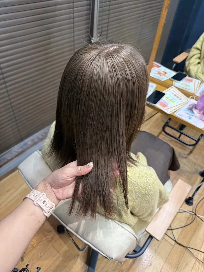 カラー カット ヘアカラー トリートメント 似合わせカット/ボブ ナチュラルメンズヘアのヘアスタイル