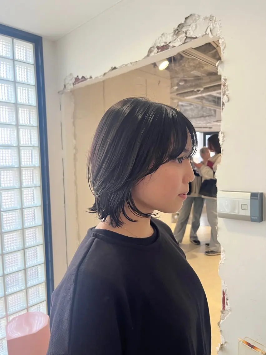 ショート ボブレイヤー ボブ レイヤーカット カット トリートメント Shion/ レイヤー/髪質改善のヘアスタイル