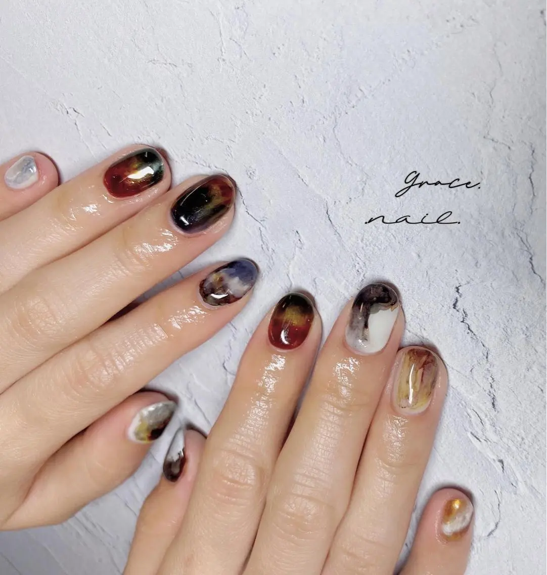 ネイル ハンドネイル ☆*。Grace Nail。*☆のネイルデザイン