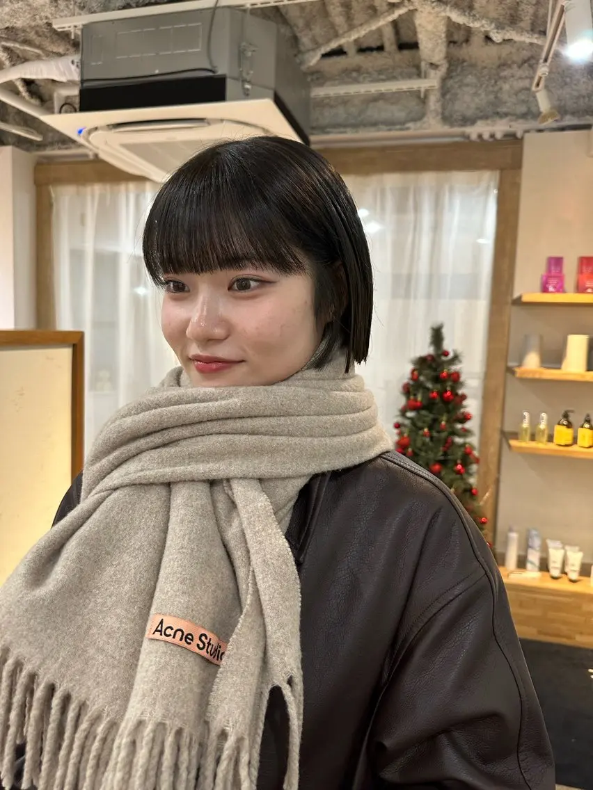 ショート ボブ 🧣misaki 🧣のヘアスタイル