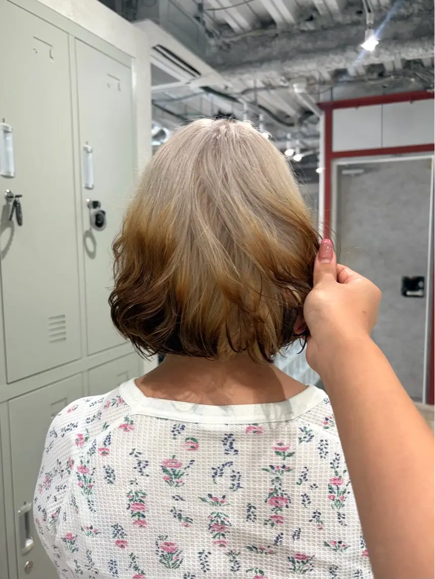 ショート パーマ ヘアカラー 【8月open】 chikaのヘアスタイル