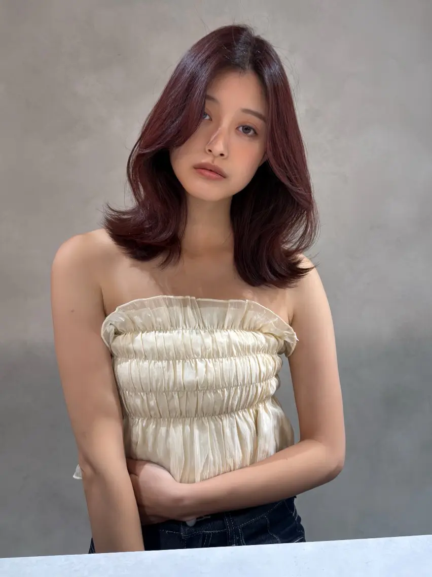 セミロング ✨レイヤー・ブリーチ なしダブル特化✨のヘアスタイル