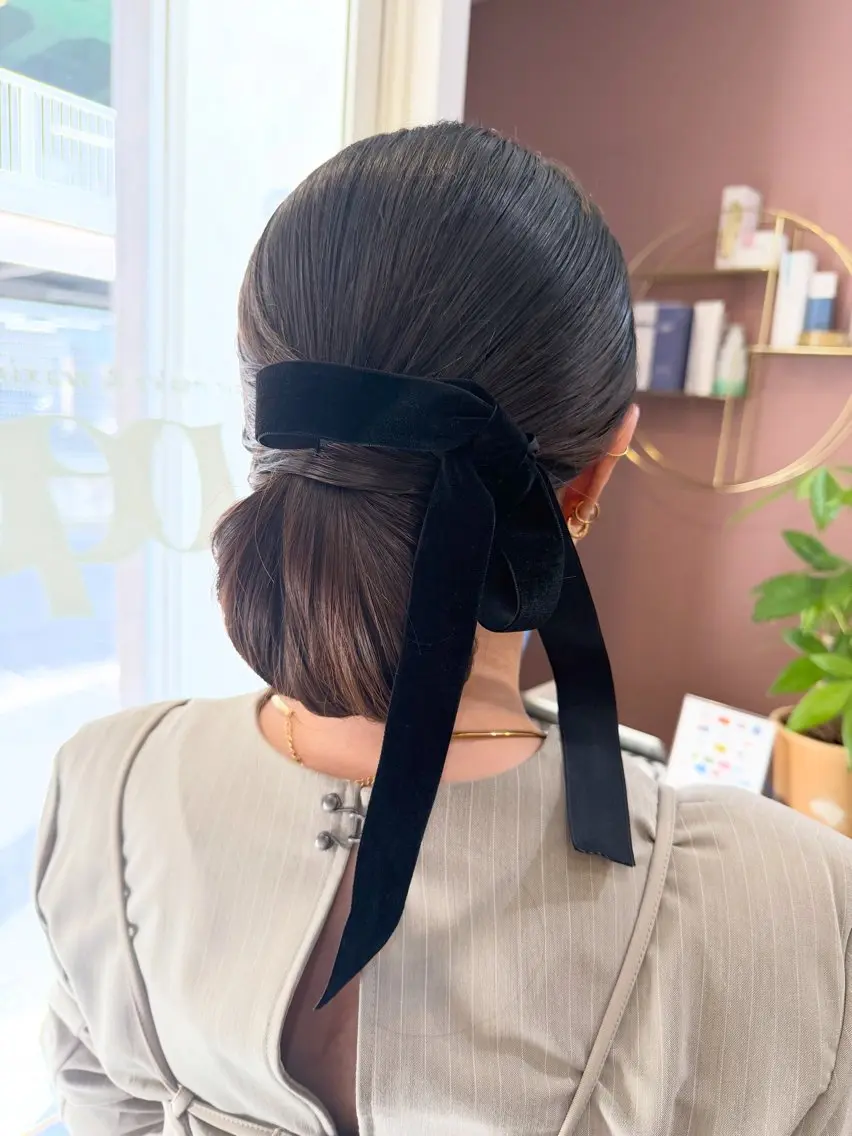 ロング ヘアアレンジ ヘアセット pep natsumiのヘアスタイル