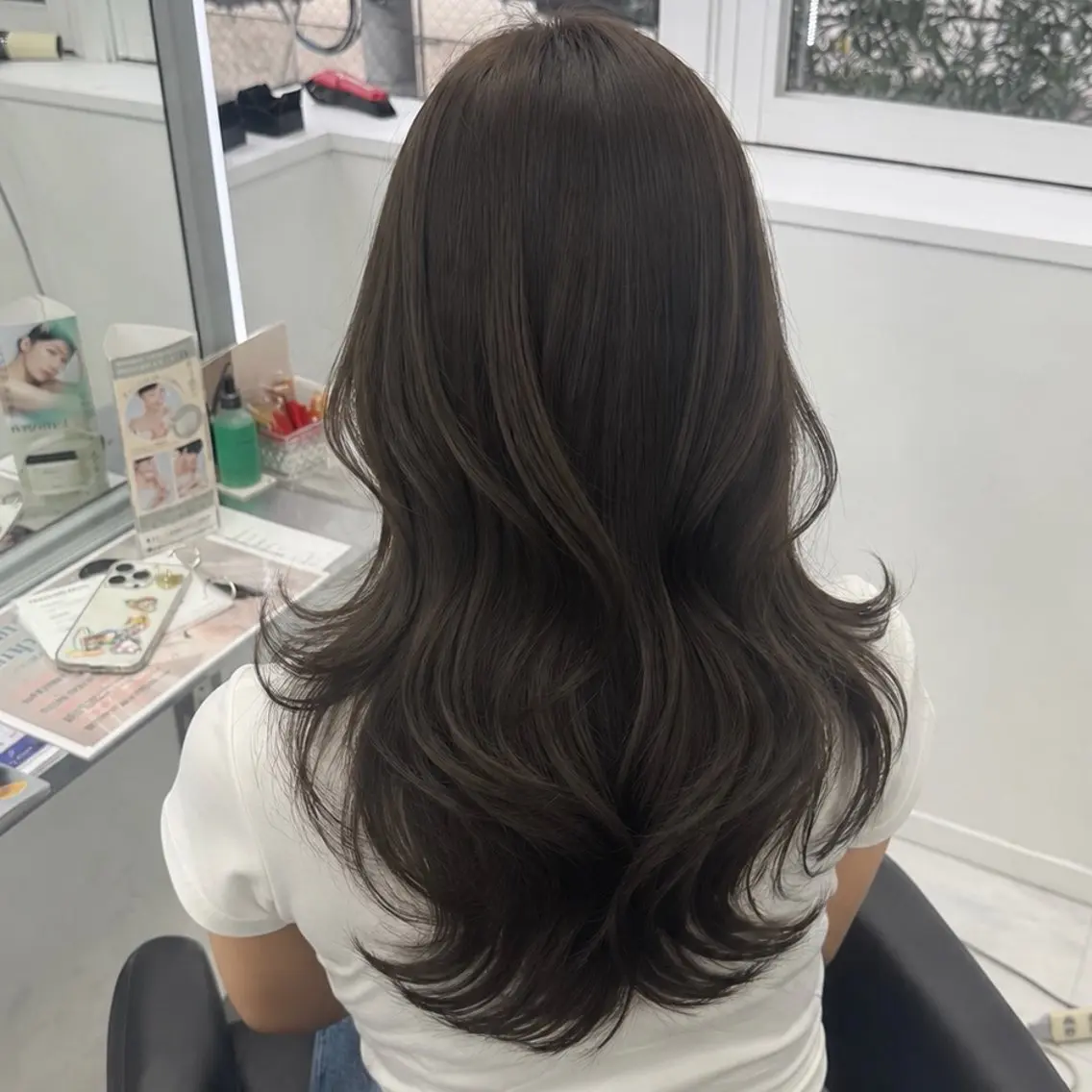 セミロング カラー そら/心斎橋/韓国風 モデル募集中✨のヘアスタイル