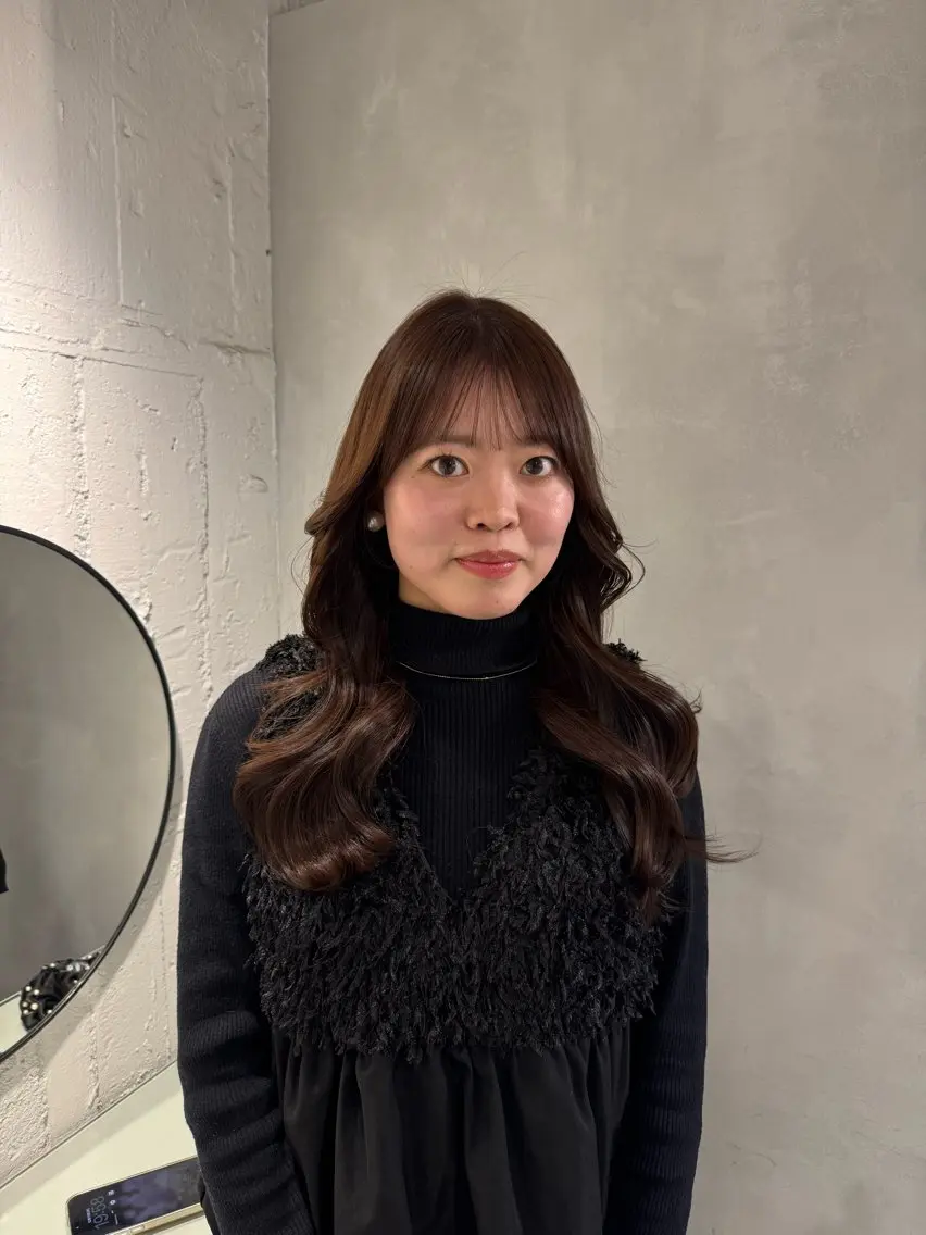 セミロング カット ヘアカラー トリートメント 新宿/顔周りカット +レイヤー＝しずく♩のヘアスタイル