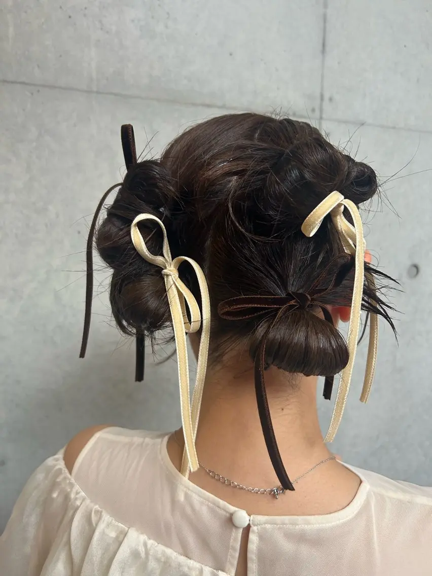セミロング ヘアセット 勝野 麻美のヘアスタイル