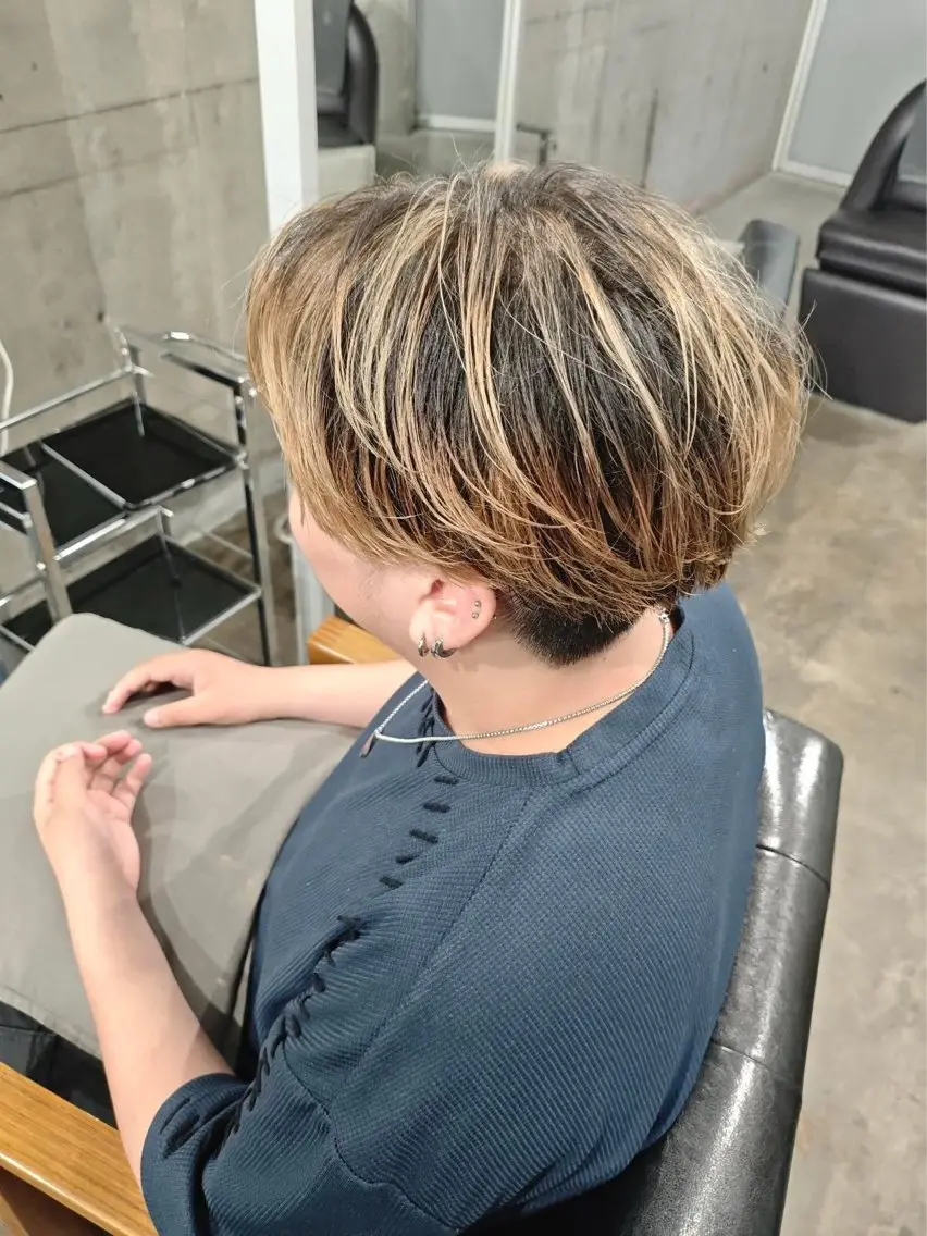 メンズ カット ヘアカラー ミヤタ フミヤのヘアスタイル