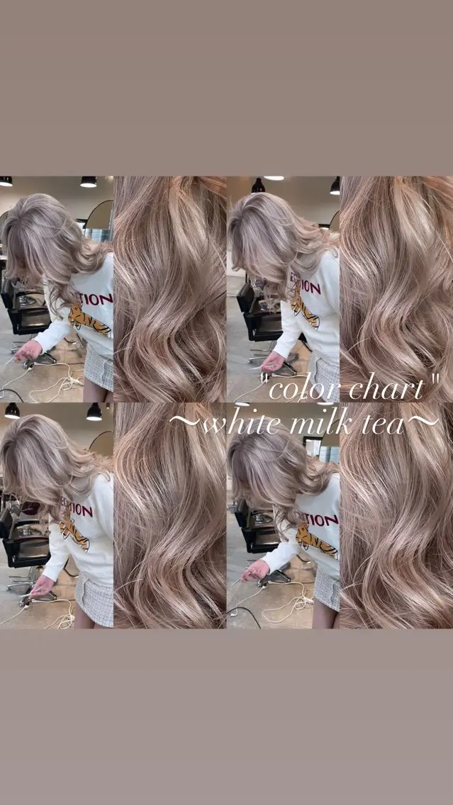 ロング カラー カット ヘアカラー トリートメント ヘアセット 💜ハイトーン💛 マジカルかいちゃんのヘアスタイル