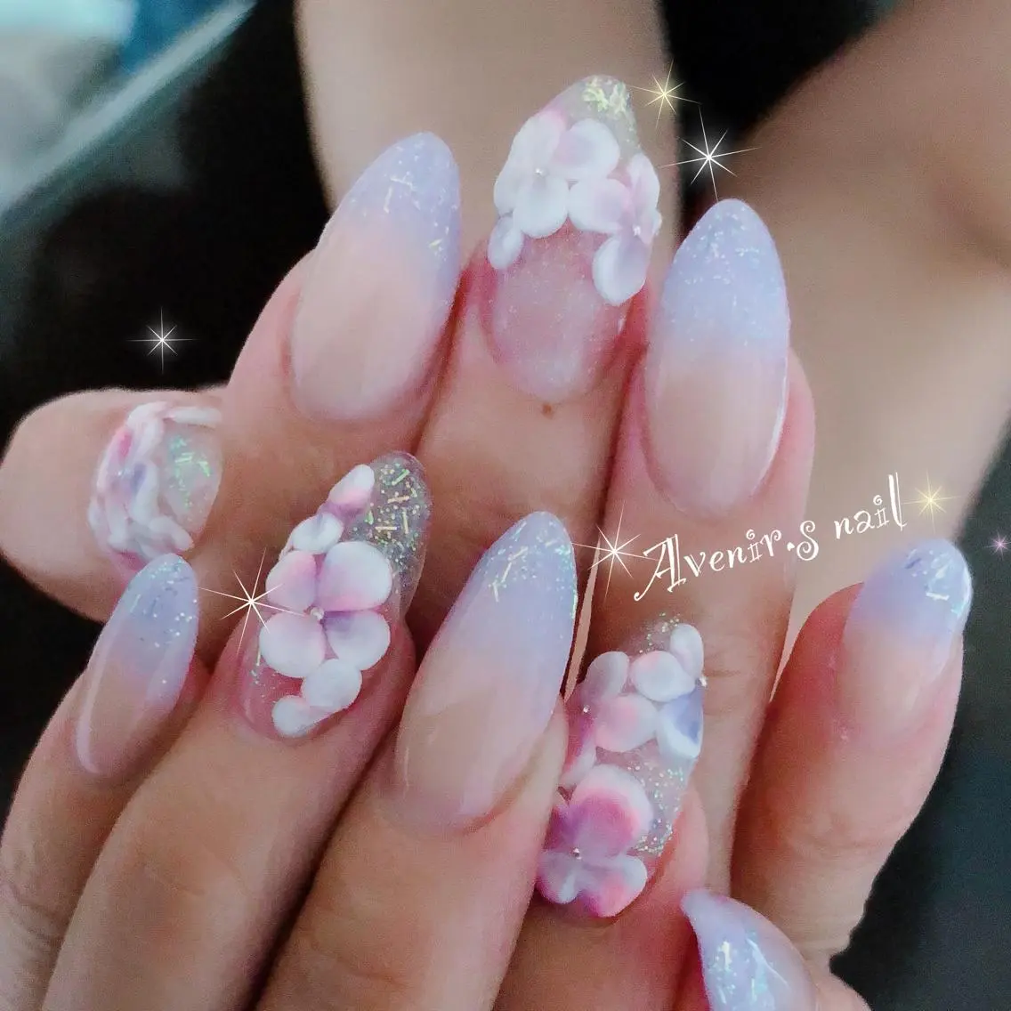 ネイル フラワーネイル Home Salon Avenir.のネイルデザイン