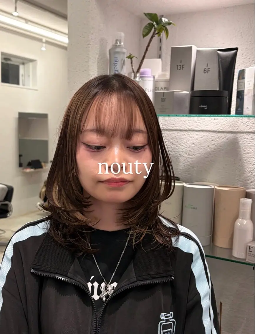 ミディアム nouty/ 華姫のヘアスタイル