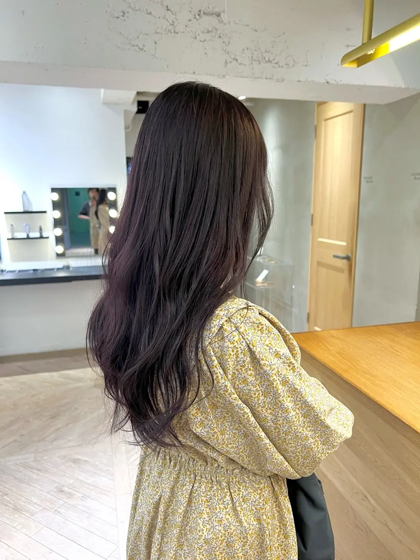 ロング 髪質改善 似合わせレイヤー ＆縮毛矯正のヘアスタイル