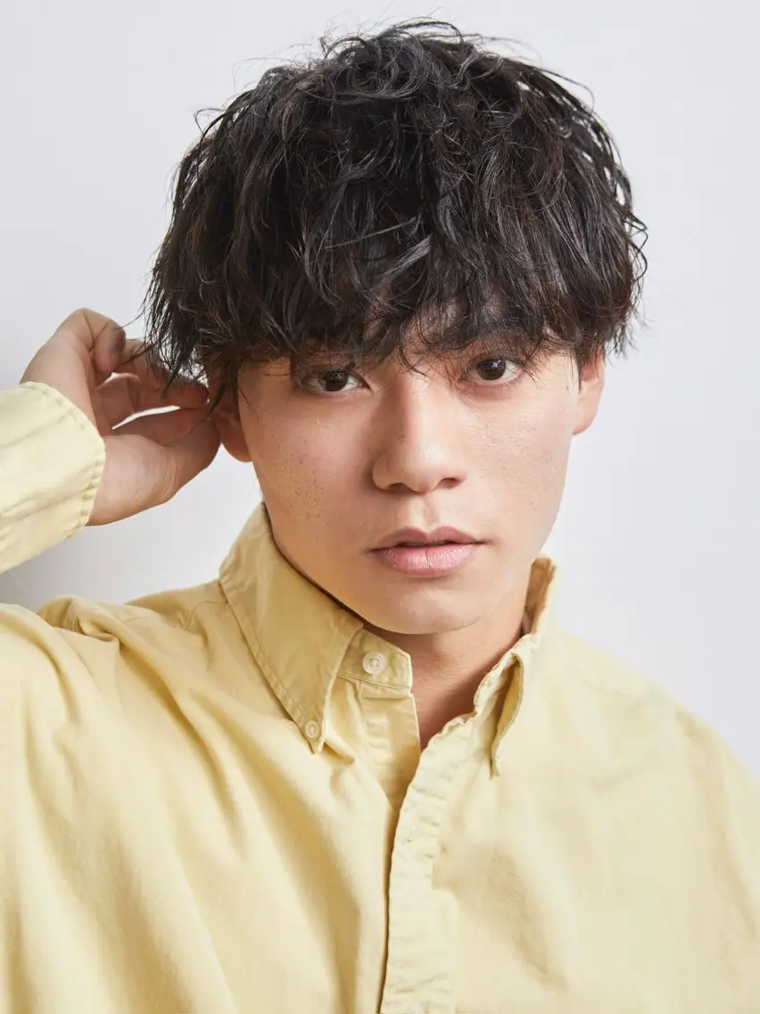 ショート パーマ メンズ カット パーマ 🔥メンズ超特化🔥 青木海斗のヘアスタイル