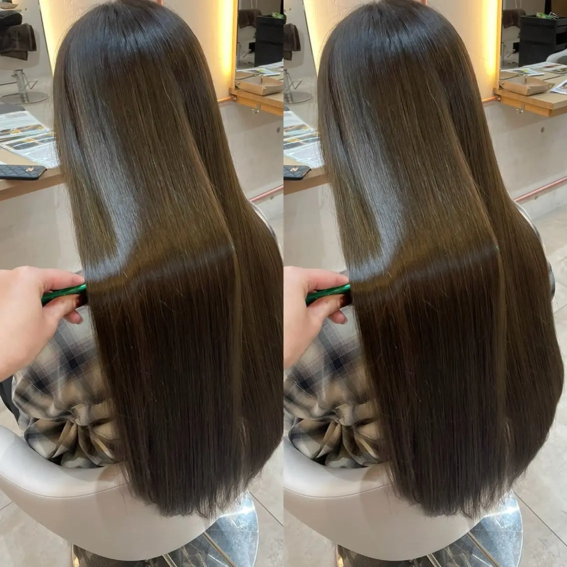 ロング カラー ブラウンカラー ロング カット ヘアカラー トリートメント カットモデル募集🍒 りおのヘアスタイル