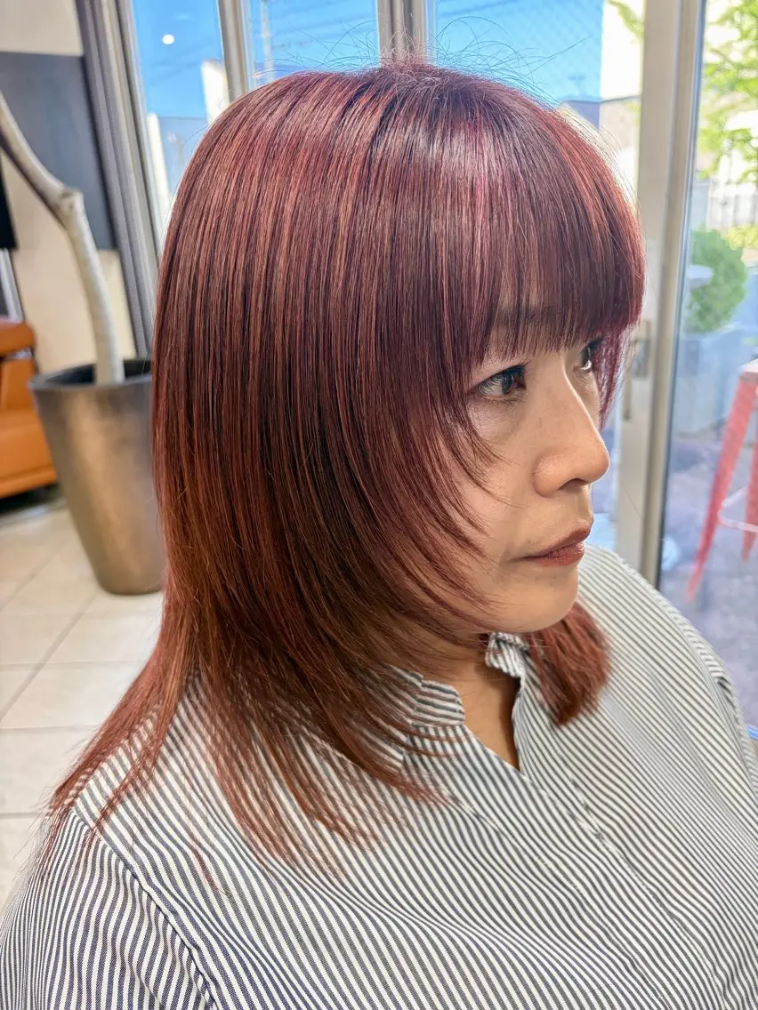 ミディアム レイヤーカット 後藤 みさとのヘアスタイル