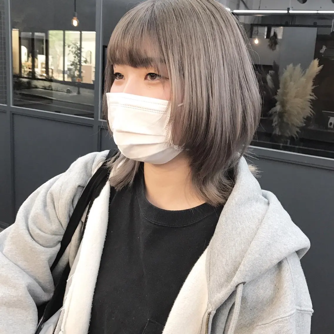 ミディアム カラー ブリーチ ウルフカット カット ヘアカラー トリートメント ヘアセット ✂︎ウルフ・ショート ✂︎MIKUNIのヘアスタイル