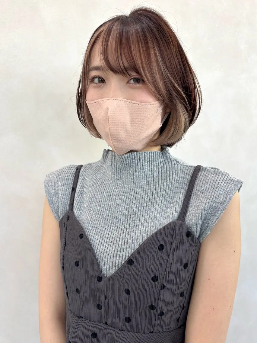ショート カラー カット ヘアカラー トリートメント モテレイヤー💖 ブリーチ/akariのヘアスタイル