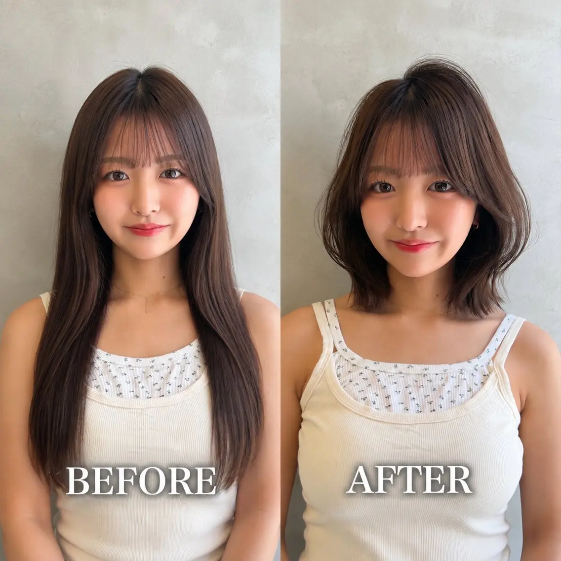 ミディアム カラー ボブレイヤー ボブ レイヤーカット カット ヘアカラー トリートメント 🍀小川大輔🍀 ボブ/ブリーチ🥇のヘアスタイル