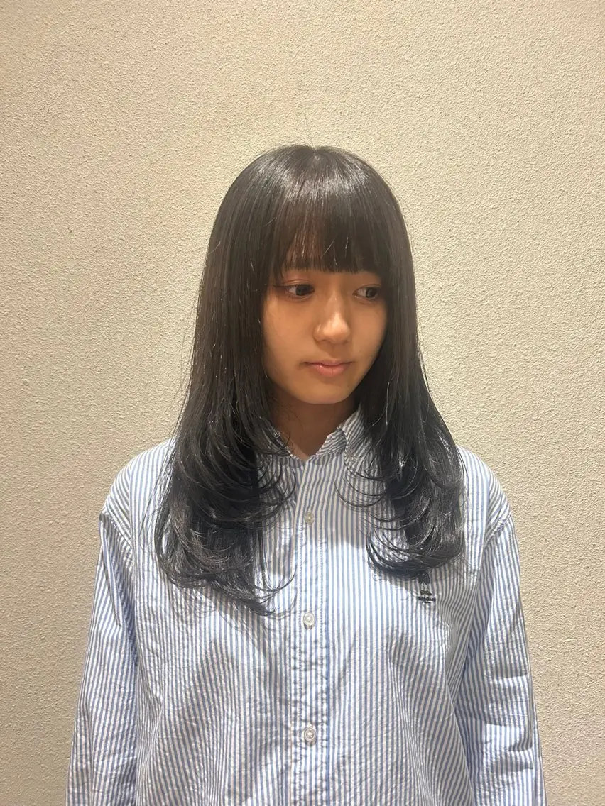 セミロング ボブ&寒色🎐ᩚ 短髪 COCOROのヘアスタイル