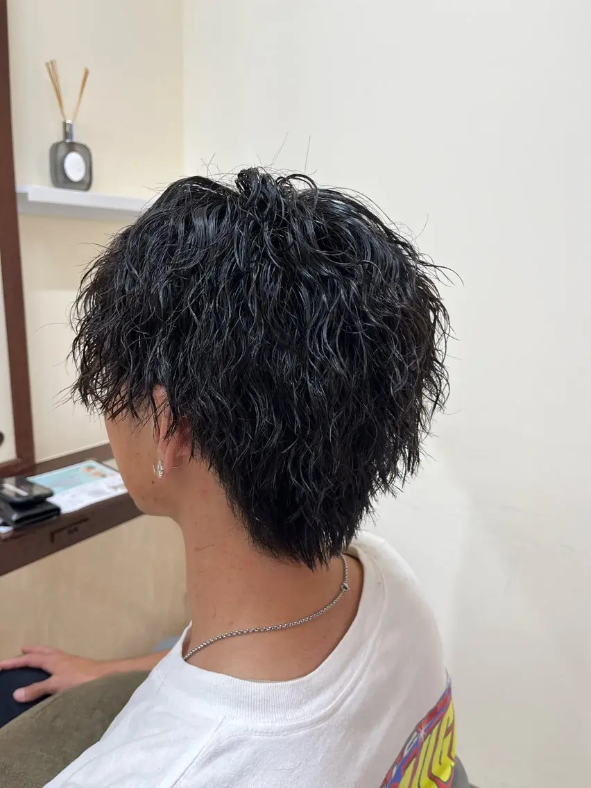 ショート パーマ メンズ メンズパーマ ツイストスパイラルパーマ スパイラルパーマ 🧊メンズ特化🧊 高木航希のヘアスタイル