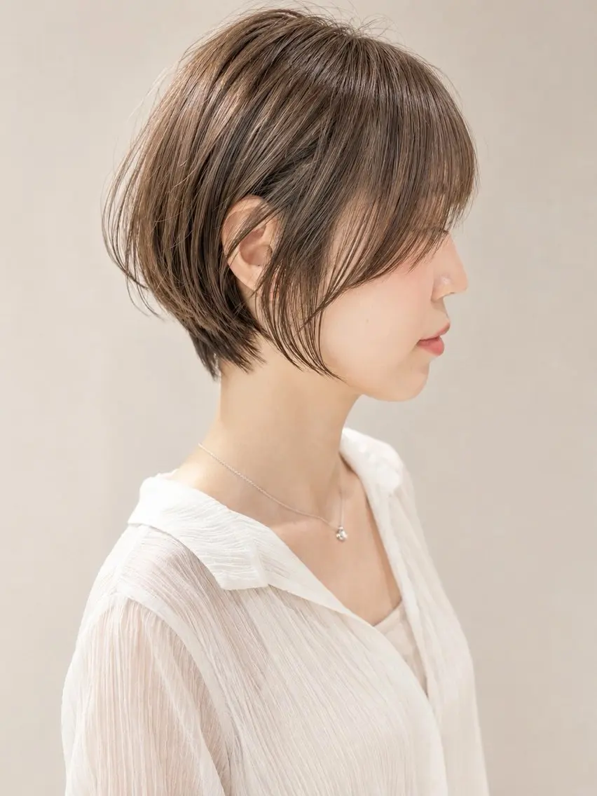 ショート カラー デザインカラー/ウル フカット/藤下慧大のヘアスタイル