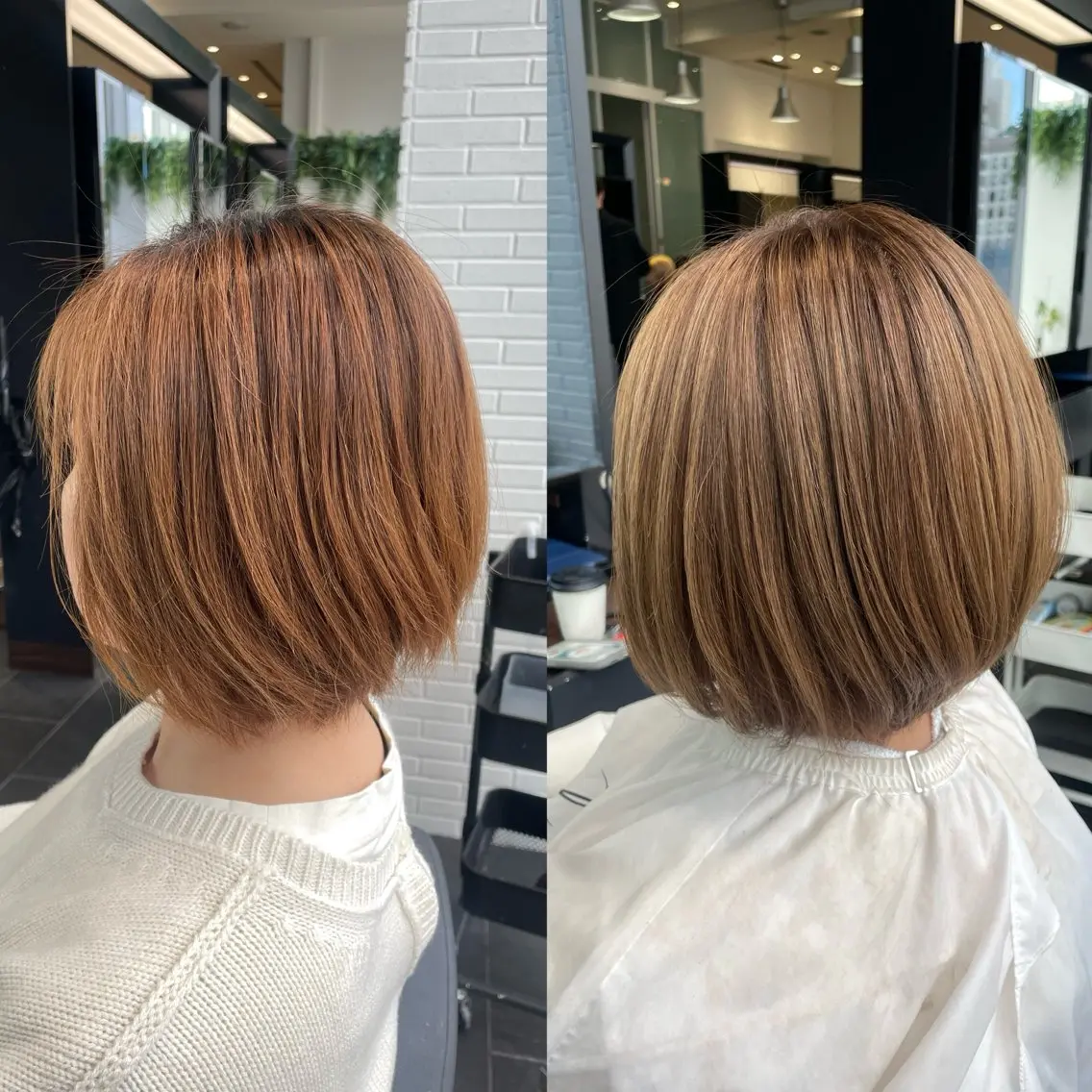ショート カラー 似合わせ前髪／ 小顔カット🎀そうのヘアスタイル