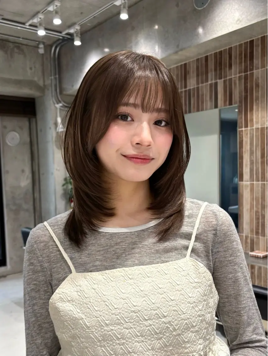 【学生限定】レディースカット✂︎+ワンカラー🌷︎＋トリートメントの写真