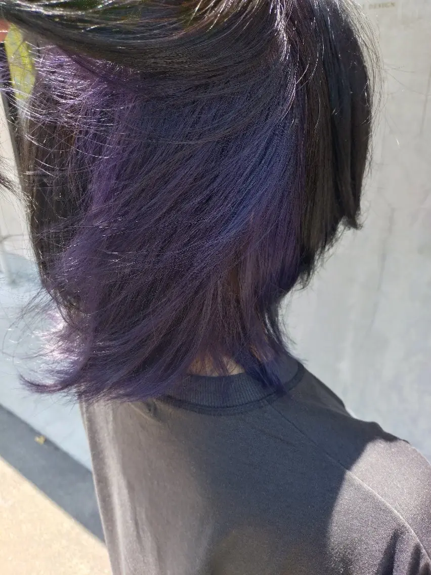 ミディアム カラー バイオレットカラー ヘアカラー ブランシェ小幡駅前店 永薗 光司のヘアスタイル