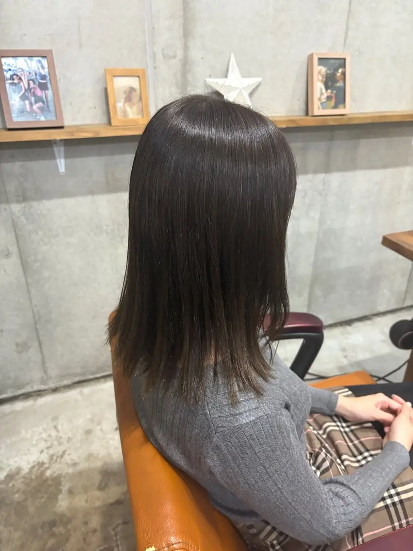 骨格似合わせカット+ワンカラー+TOKIOトリートメント🐿 お白髪染め🉑の写真