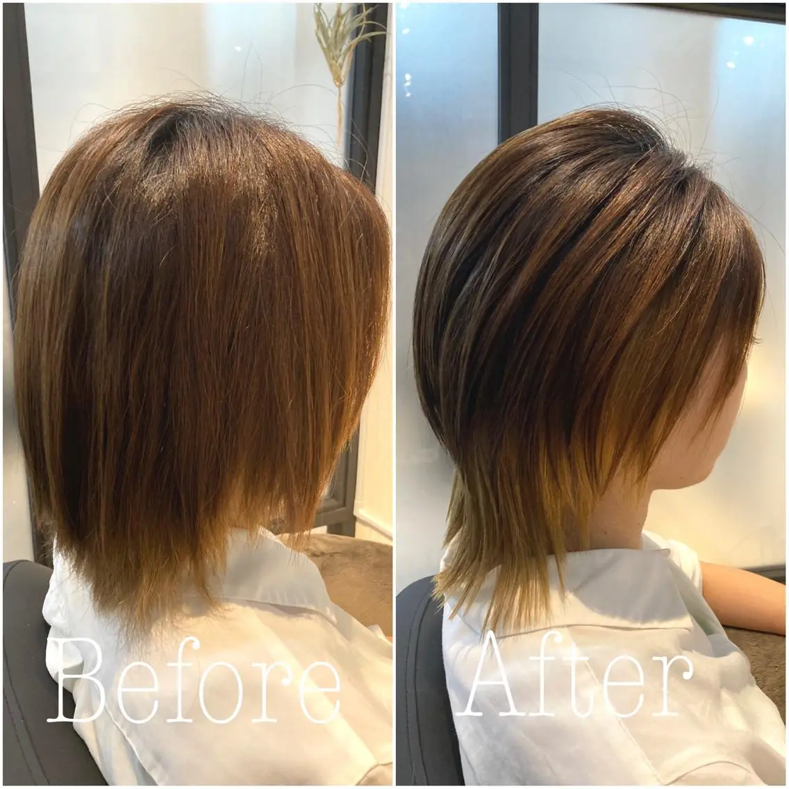 ショート カット 縮毛矯正 トリートメント ヘッドスパ Holidays sharesaronのヘアスタイル