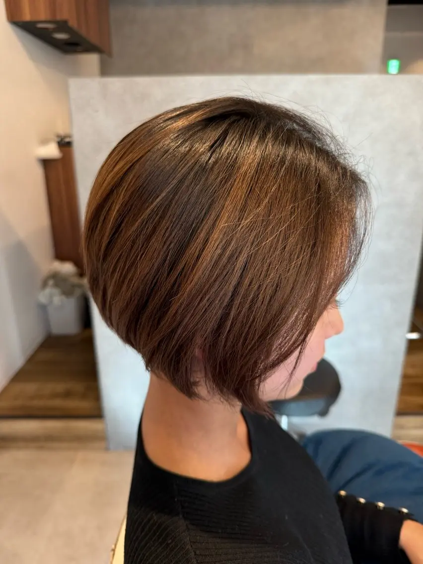 ショート ボブ 高石 乃愛のヘアスタイル