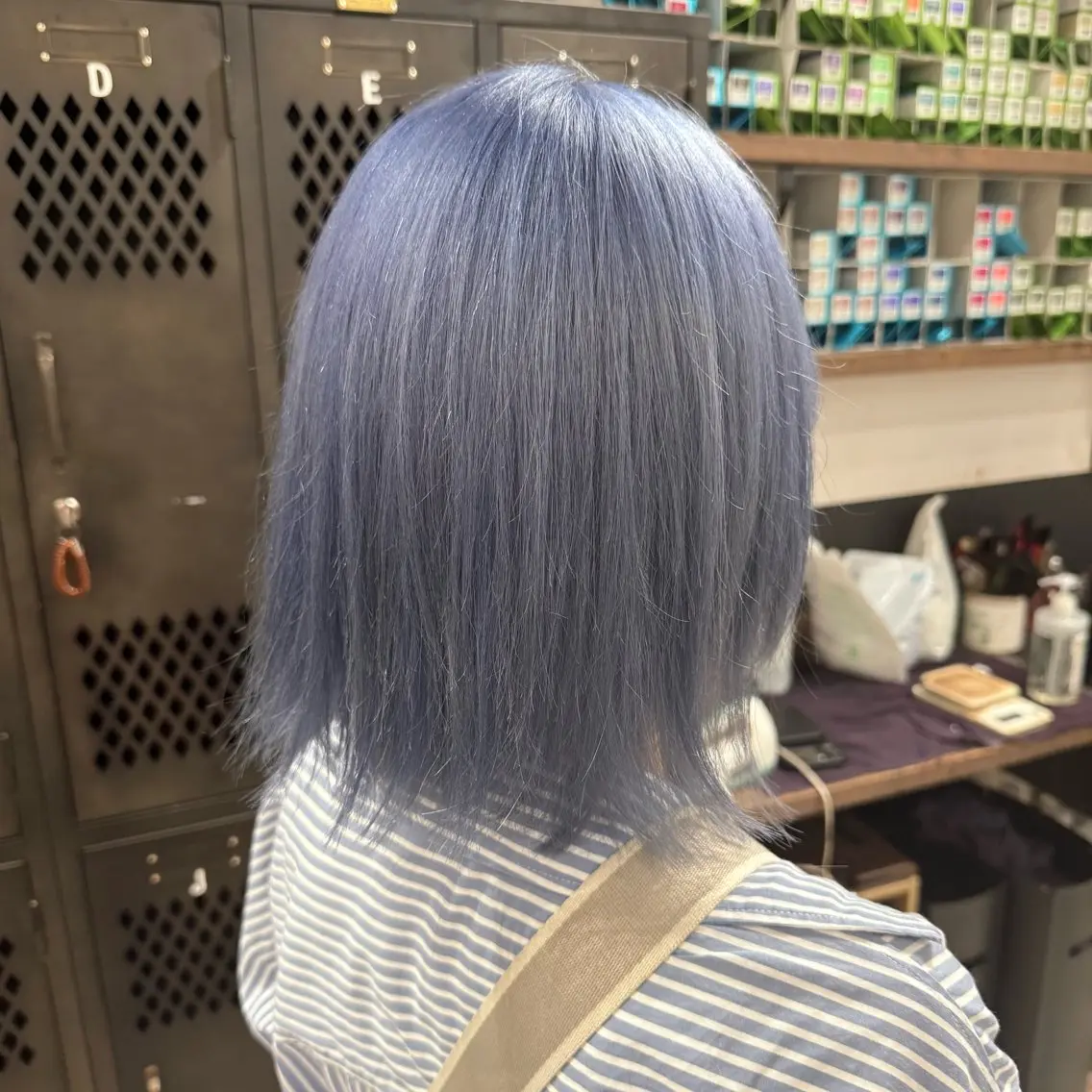 ミディアム ヘアカラー トリートメント ルナ🫐縮毛矯正 🫐髪質改善のヘアスタイル