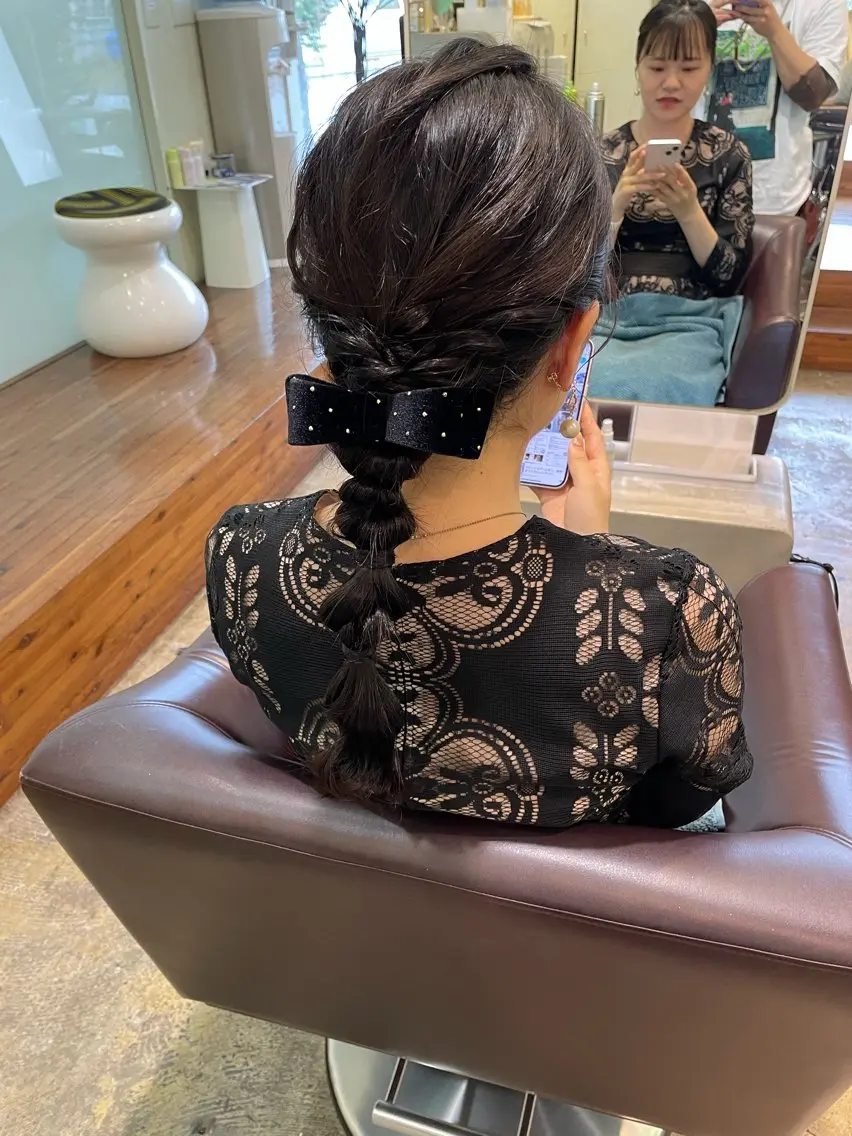 ヘアアレンジ ヘアセット 中村 碧のヘアスタイル