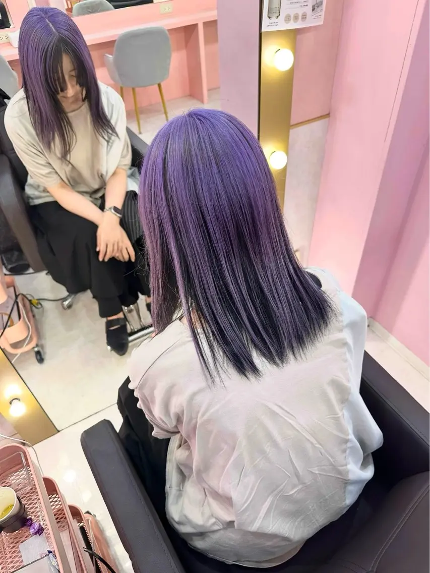 セミロング カラー カット ヘアカラー トリートメント 🦋色落ちまで綺麗に 🦋KOKIのヘアスタイル