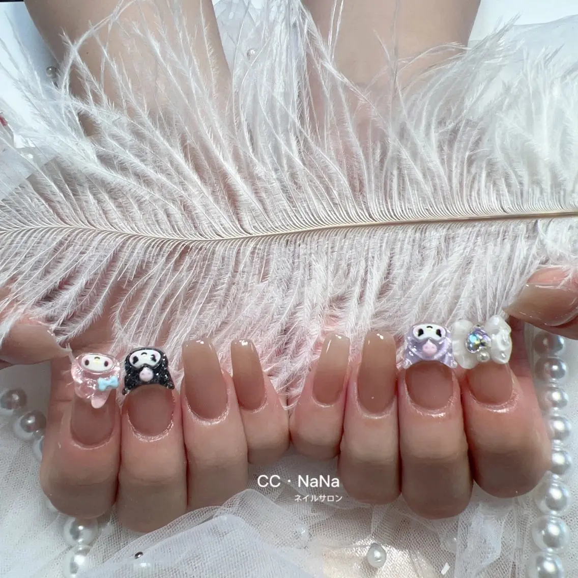 ネイル ハンドネイル 💎CC・NaNa 韓国風ネイル🌙Cのネイルデザイン