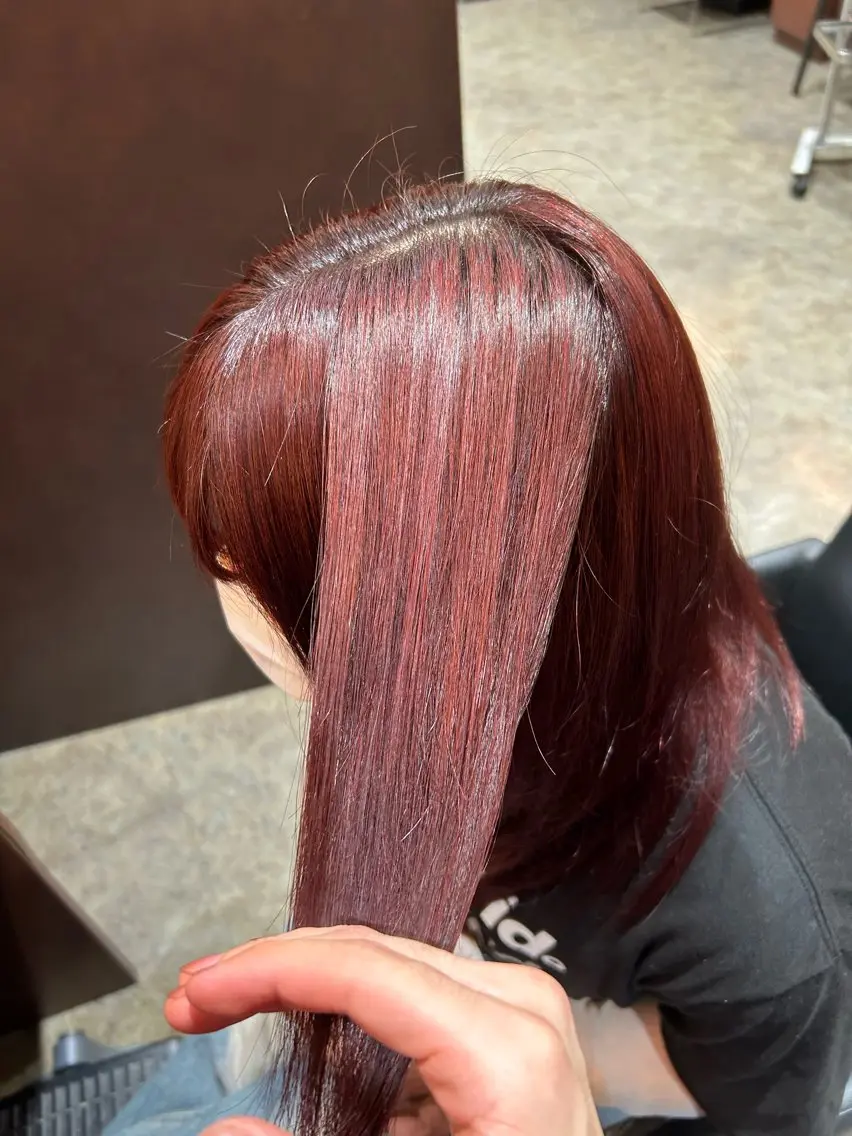 暖色カラーと艶髪を同時に!ダメージレス暖色カラーの写真