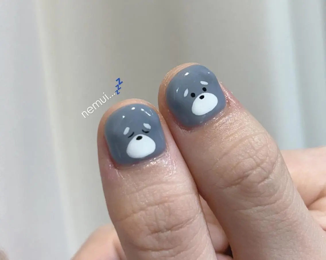 ネイル アートネイル 持ち込み mofie🤍ナツカ /練習モデル募集中のネイルデザイン
