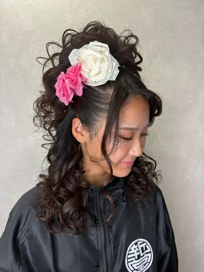 セミロング ヘアセット エクステ＊美髪サロン KR2S河内長野店長のヘアスタイル