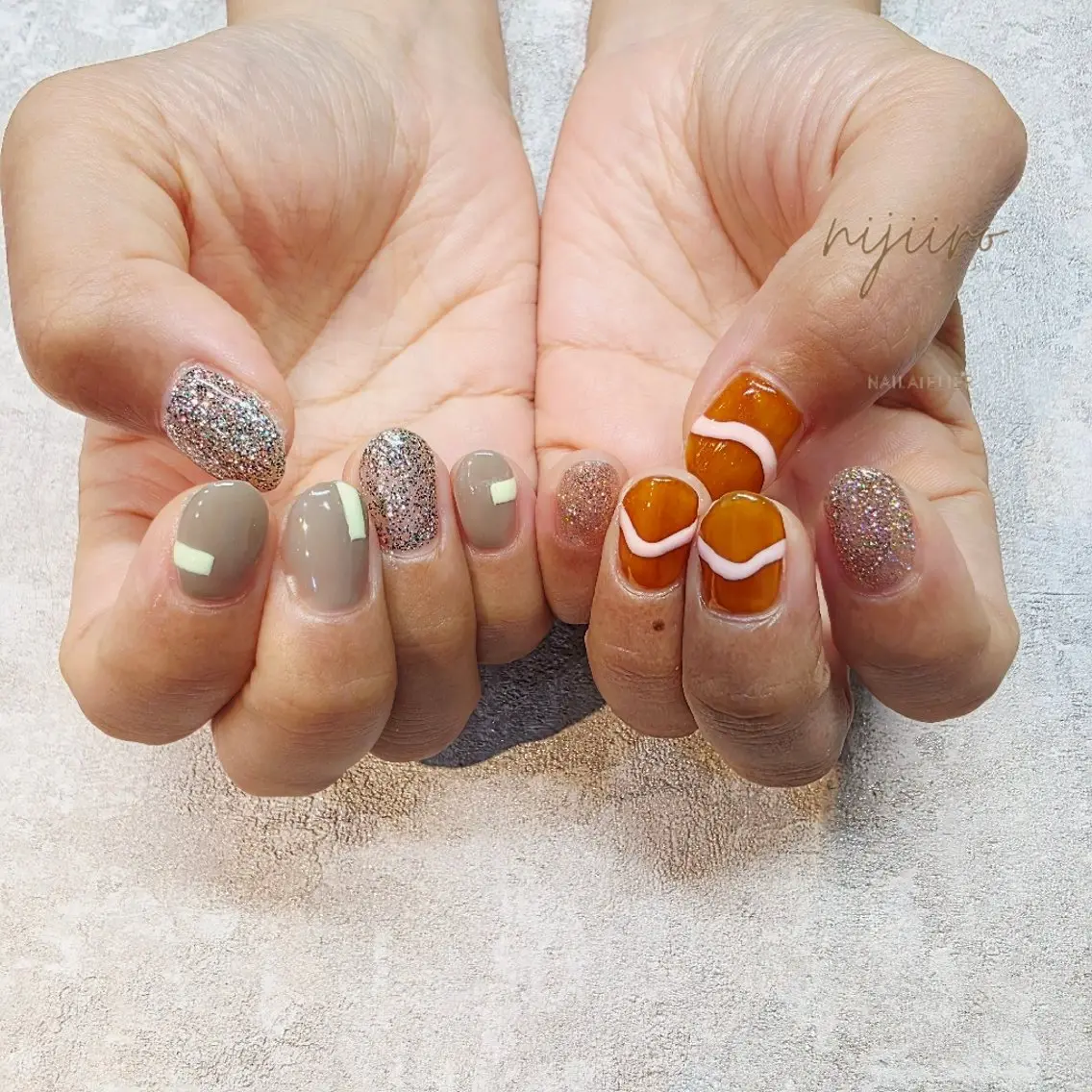 ネイル ハンドネイル nijiiro🌈 サトウのネイルデザイン