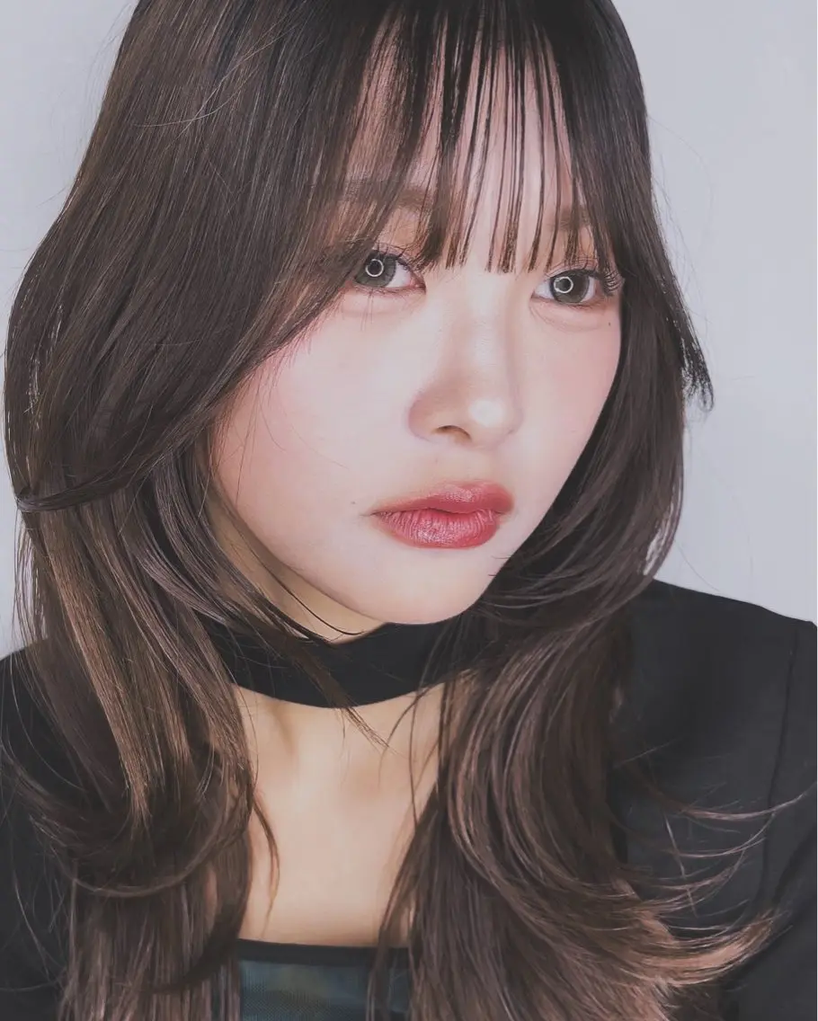 ロング カット ヘアカラー トリートメント レイヤーカット|高崎 |艶カラー|剣持友希のヘアスタイル