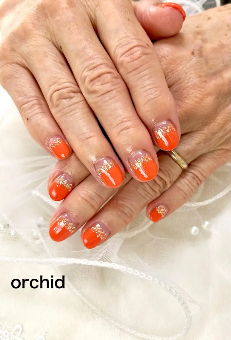 ネイル ハンドネイル orchid ♡オーキッドのネイルデザイン