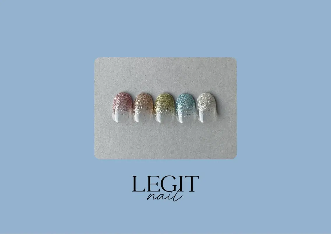 ネイル ラメ(グリッター) LEGIT nail AKARIのネイルデザイン