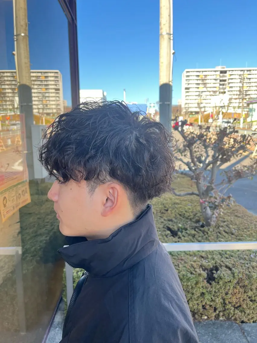 ショート パーマ メンズ メンズパーマ カット パーマ 北川 寛之✨メンズパーマ✨のヘアスタイル