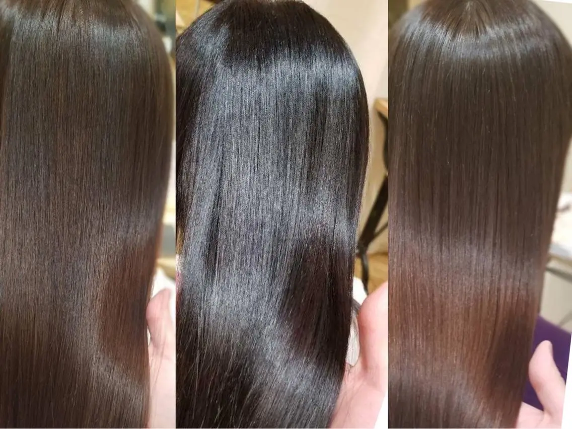 ロング カット 縮毛矯正 ✨髪質改善✨👑市川 健太のヘアスタイル