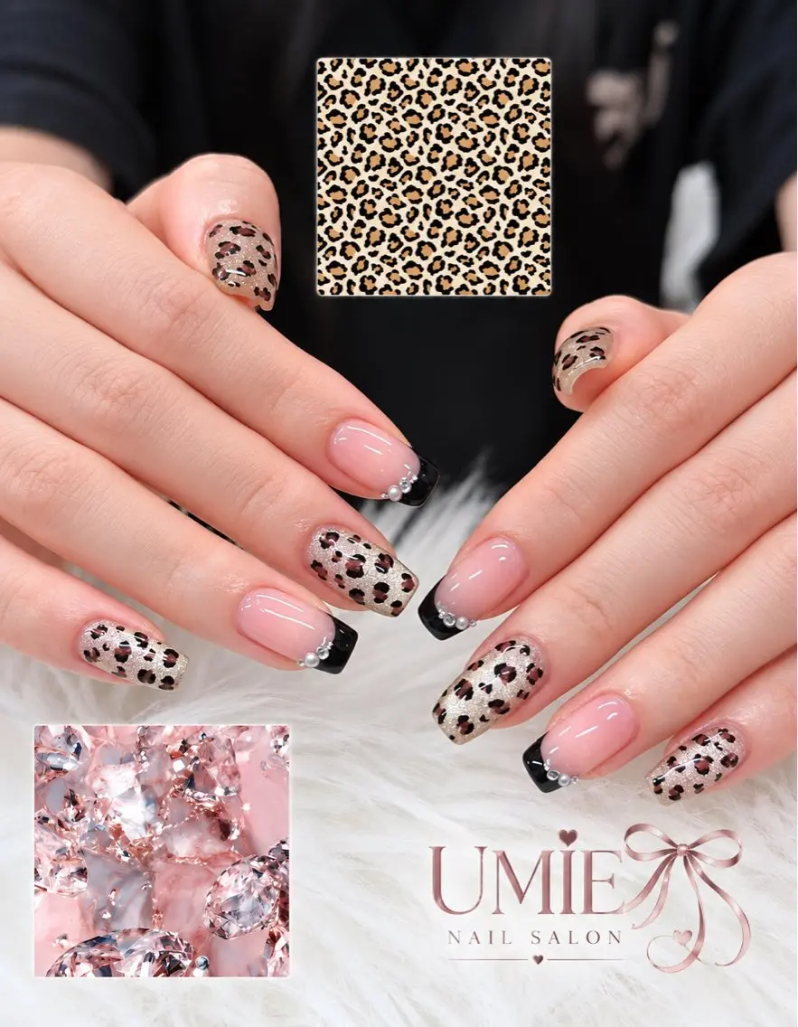 ネイル フットネイル フレンチネイル ジェルネイル ガラスフレンチ マグネットネイル ハンドネイル UMIE NAIL SALONのネイルデザイン