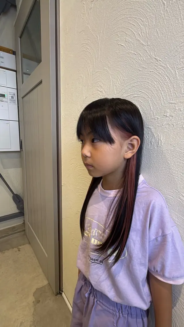ロング カラー カット ヘアカラー 梅田 拓実のヘアスタイル