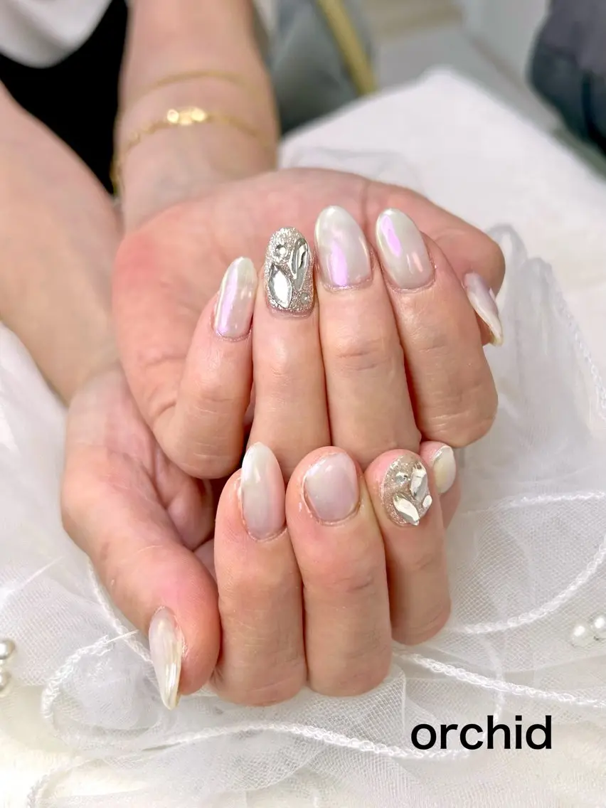 ネイル ハンドネイル orchid ♡オーキッドのネイルデザイン