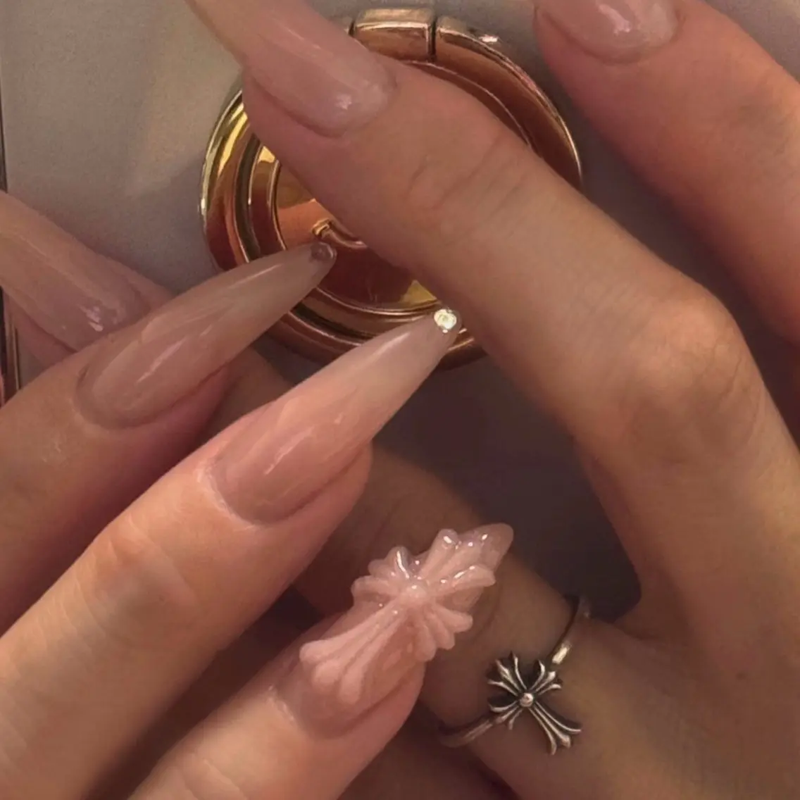 ネイル アートネイル 桜ネイル フラワーネイル ジェルネイル ガーリー ハンドネイル ハンドケア Kawaii Chiba nailのネイルデザイン