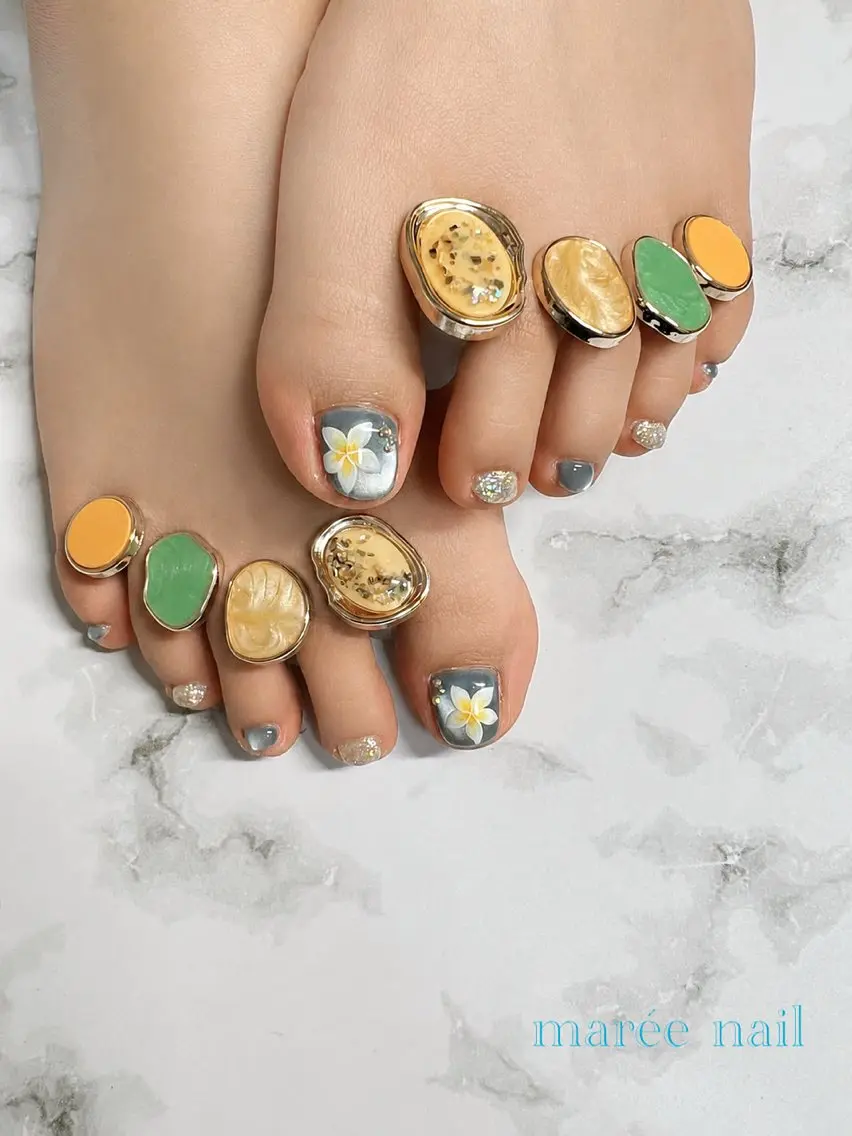ネイル フットネイル marée nailのネイルデザイン