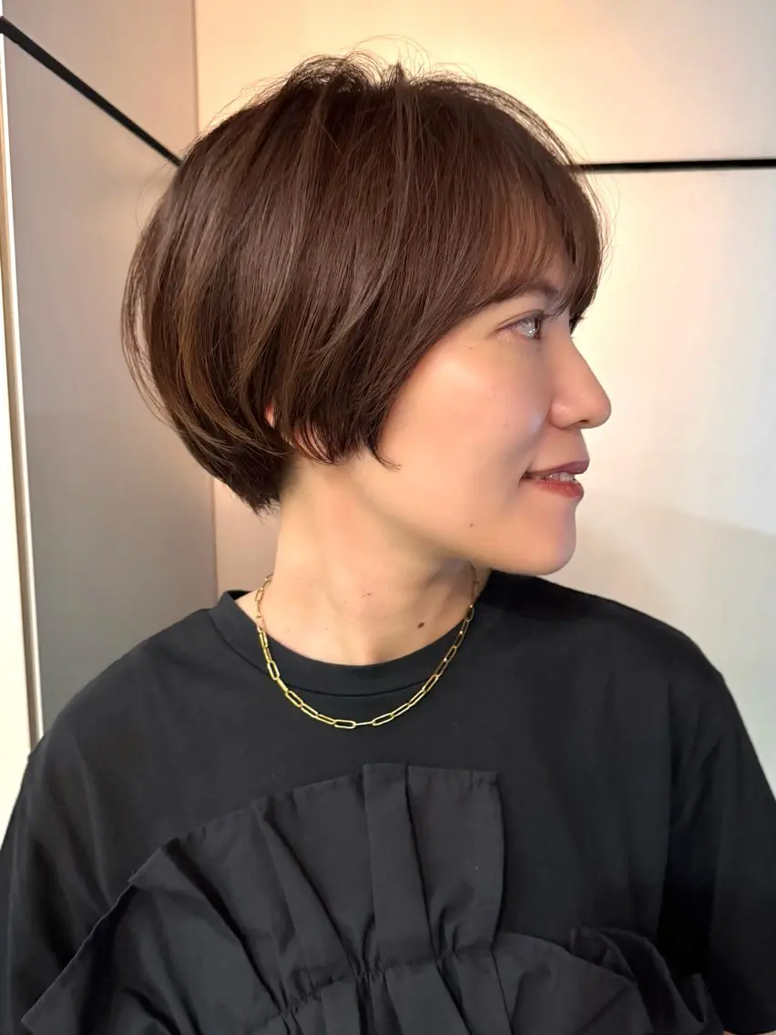 ショート カット ヘアカラー トリートメント 大人美人ショート 杉浦主馬のヘアスタイル